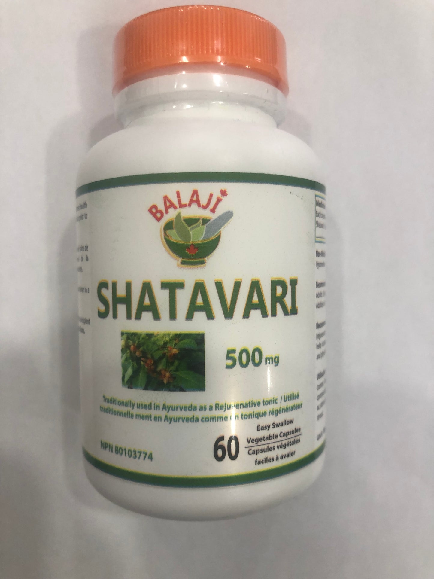 Shatavar (Asparagus racemosus) 500 mg 60 Capsules